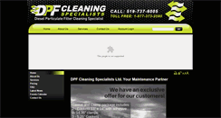 Desktop Screenshot of dpfcleaningspecialists.com